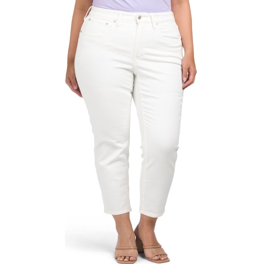 MADEWELL Mom Jeans Tile White